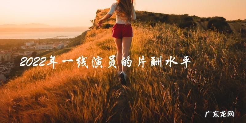 2022年一线演员参演电视剧,片酬会创下新高吗?