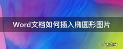Word文档如何插入椭圆形图片 word图片怎么弄椭圆