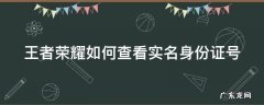 王者荣耀如何查看实名身份证号 王者荣耀怎么查看实名认证的身份证号