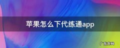 苹果怎么下代练通app 苹果在哪下代练通