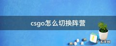 csgo怎么切换阵营 csgo怎么切换阵营打字