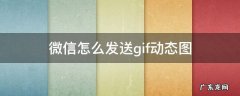 微信怎么发送gif动态图 微信能发gif动图吗