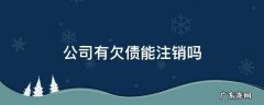 公司有欠债能注销吗 公司注销了,欠的债怎么办