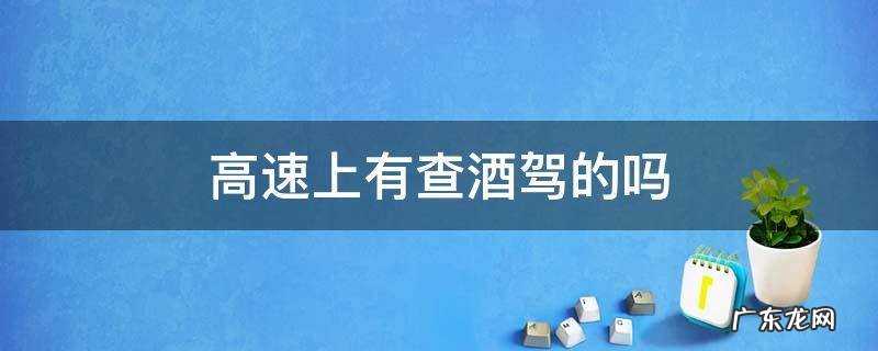 高速上有查酒驾的吗 高速会有查酒驾的吗