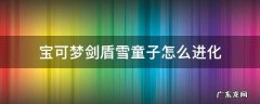 宝可梦剑盾雪童子进化 宝可梦剑盾雪童子怎么进化