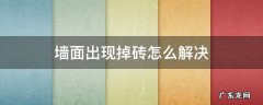 墙砖掉怎么办 墙面出现掉砖怎么解决