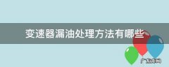 变速器漏油如何处理 变速器漏油处理方法有哪些