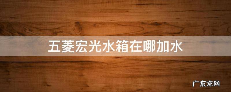 五菱宏光水箱在哪加水图片 五菱宏光水箱在哪加水
