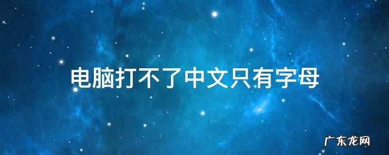 电脑打不了中文只有字母 为什么电脑有些字母打不了