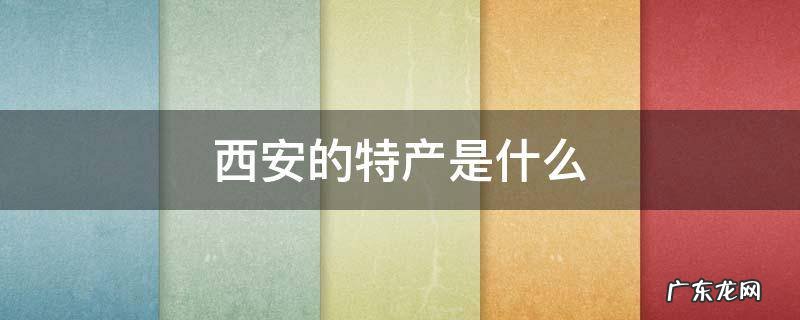 西安的特产是什么面 西安的特产是什么