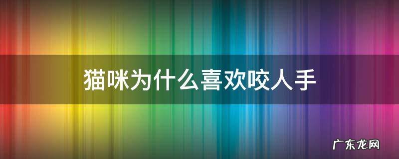 猫咪为什么喜欢咬人手 猫咪为什么会咬人手