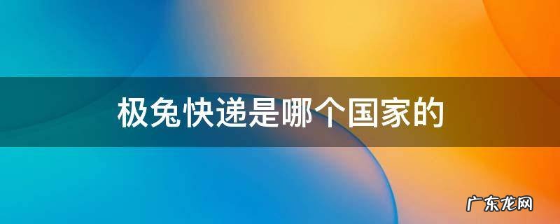 极兔快递是哪个国家的公司 极兔快递是哪个国家的