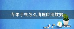 苹果手机如何清理应用数据 苹果手机怎么清理应用数据