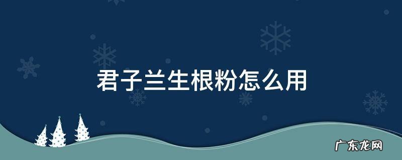 君子兰生根粉怎么用 君子兰使用生根粉有效果吗