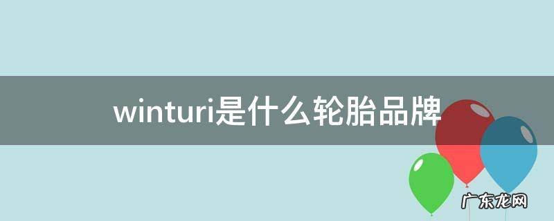 winturi是什么轮胎品牌 win turi轮胎