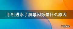 手机进水闪屏会自己好吗 手机进水了屏幕闪烁是什么原因