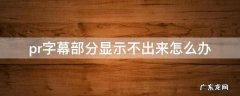 pr里面字幕显示不出来 pr字幕部分显示不出来怎么办