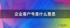 企业客户号是什么意思 什么是客户号?