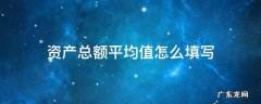 汇算清缴资产总额平均值怎么填写 资产总额平均值怎么填写