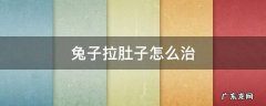 兔子拉肚子该怎么办 兔子拉肚子怎么治