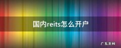 国内reits怎么开户 怎么开reits账户