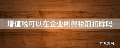 增值税可以在企业所得税前扣除吗 土地增值税可以在企业所得税前扣除吗