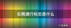 右侧通行标志是什么意思 右侧通行标志是什么