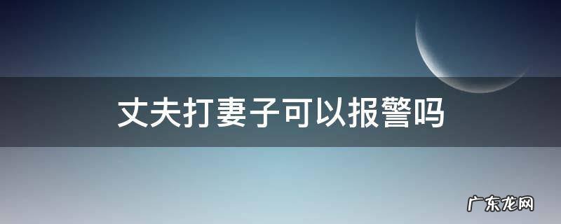 丈夫打妻子警察怎么处理 丈夫打妻子可以报警吗