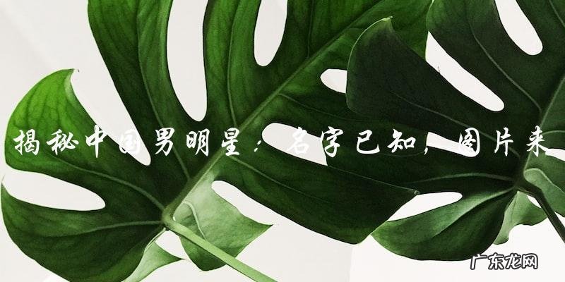 中国男明星:名字已知,图片来袭!