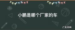 小鹏是哪个厂家的车 小鹏是哪个汽车厂家
