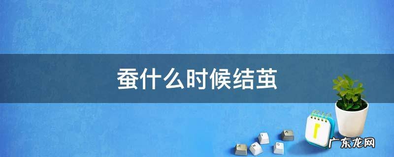 蚕什么时候结茧的征兆 蚕什么时候结茧