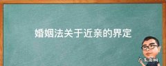 婚姻法关于近亲的界定 近亲结婚的界定