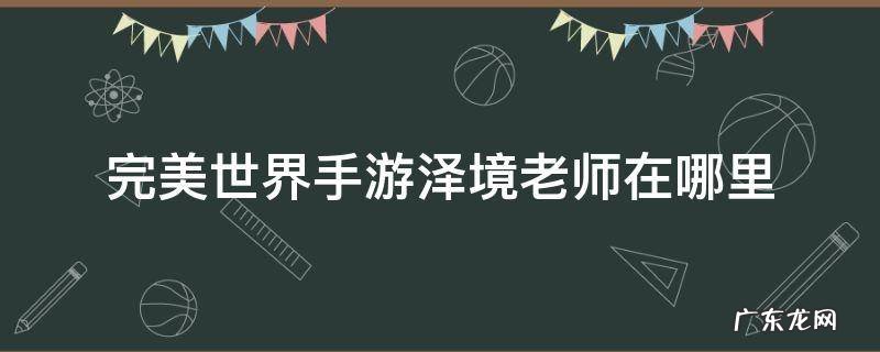 完美世界手游泽境老师在哪里 完美手游境泽的老师在哪里