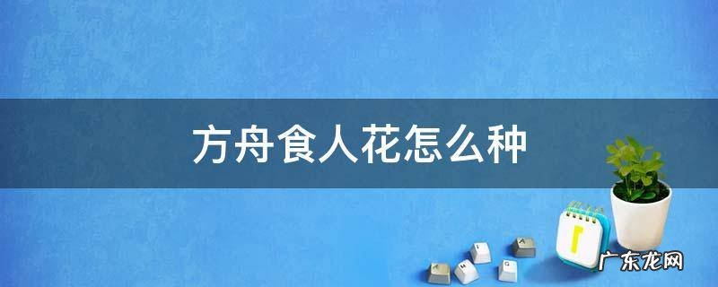 方舟食人花怎么种 方舟食人花怎么种在巨兽门框