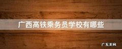广西铁路乘务员学校 广西高铁乘务员学校有哪些