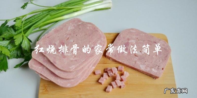 如何简单地在家做红烧排骨?