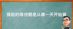 保险的等待期是多少天 保险的等待期是从哪一天开始算