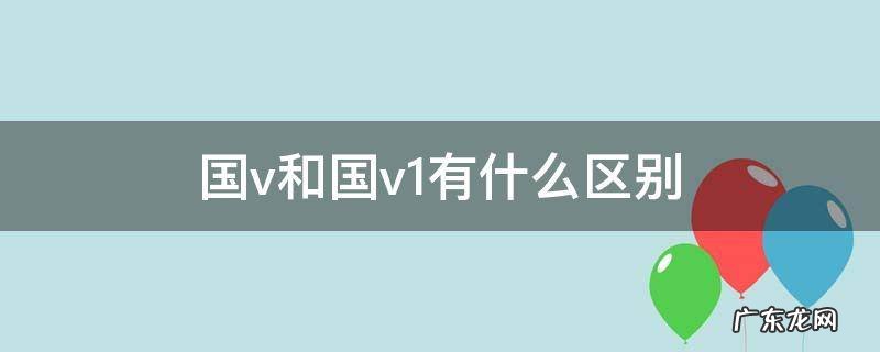国v和国v1有什么区别 国v和国v1哪个好
