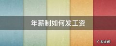 年薪制怎样发工资 年薪制如何发工资