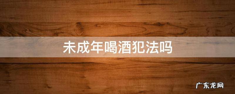 未成年喝酒犯法吗 日本未成年喝酒犯法吗