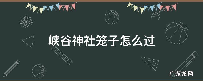 峡谷神社笼子怎么过 峡谷神社攻略