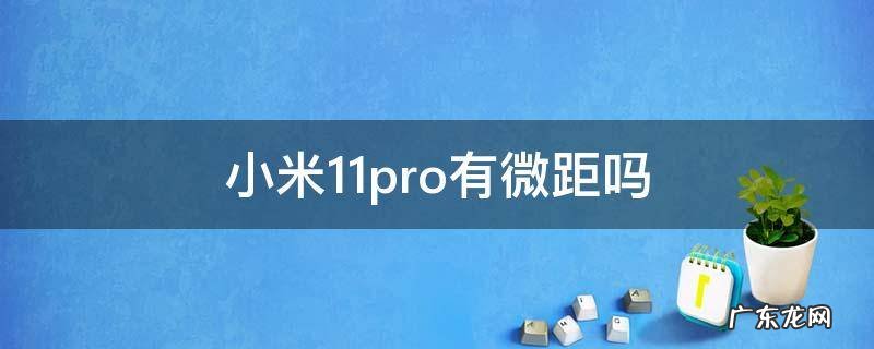 小米11pro没有微距吗 小米11pro有微距吗