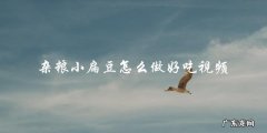 视频教你如何做出美味的杂粮小扁豆！