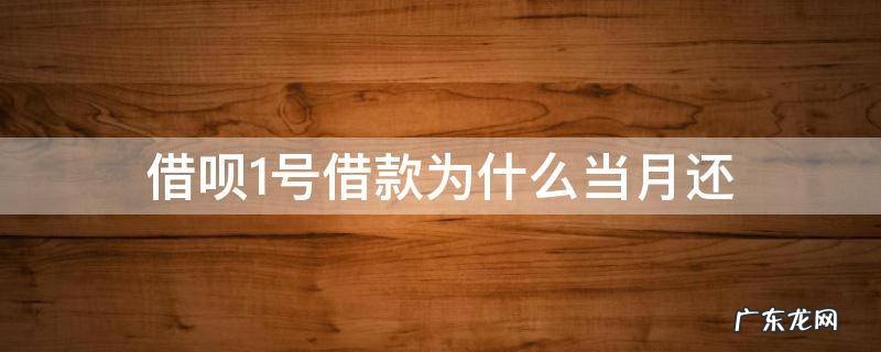 借呗当月一号借的当月就得还吗 借呗1号借款为什么当月还