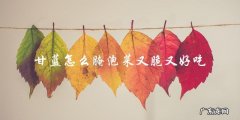 教你如何制作又脆又好吃的甘蓝泡菜！