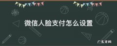 微信支付怎么设置人脸支付 微信人脸支付怎么设置