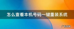 怎么查看本机号码一键重装系统 如何查查本机号码
