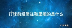 打球前经常往鞋里喷的是什么 打球时球鞋里面喷的什么东西