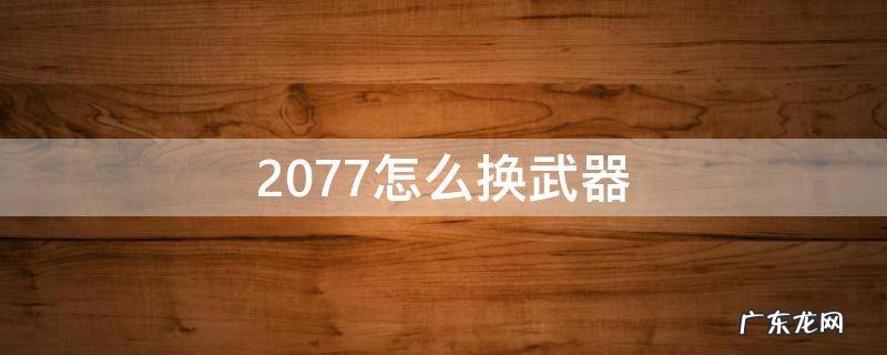 2077调武器 2077怎么换武器