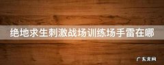 绝地求生刺激战场训练场手雷在哪买 绝地求生刺激战场训练场手雷在哪